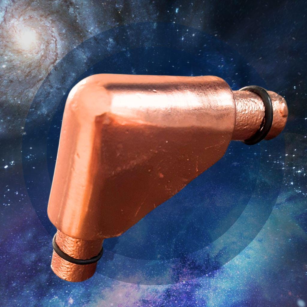 Copper Pyramid KIT USA 1/2 Inch (M Type) ( L TYPE) Europe 1/2 Inch, uk 15mm,Australia Type B Copper Meditation Connectors only Giza pyramid